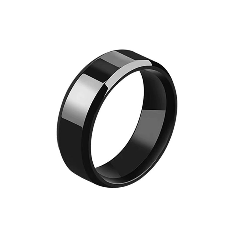 Anillo Essential Negro Acero Para Hombres En Wattaca Lima Per