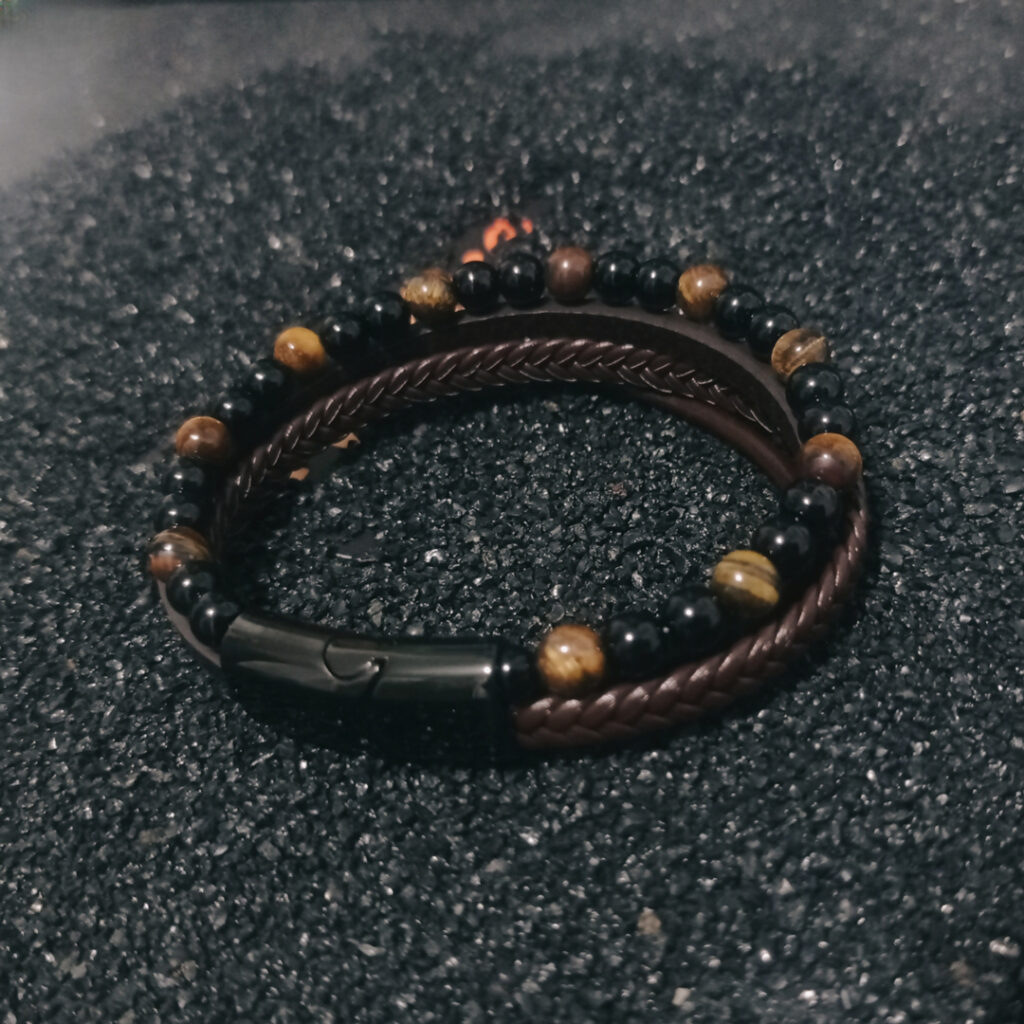 Pulsera Cuero Para Hombres En Accesorios Wattaca Per