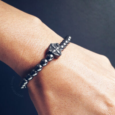 Pulsera Escudo Espartano Hematita