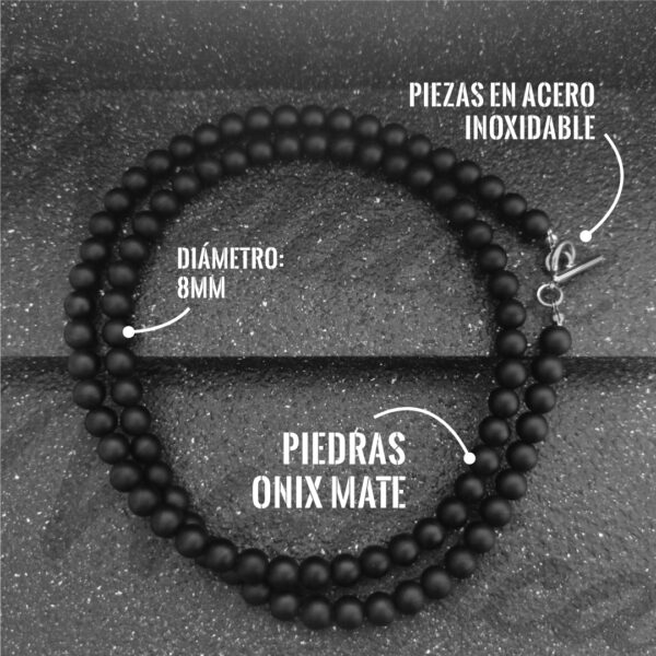 Collar Essential Onix Mate para hombres en Wattaca en Lima Perú