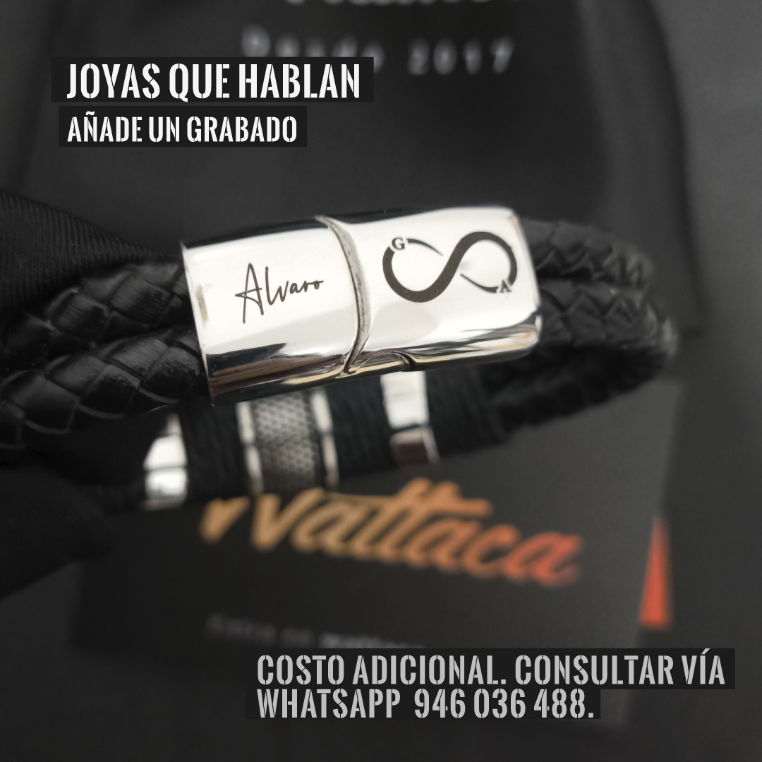 Pulsera personalizada de cuero en Wattaca Lima