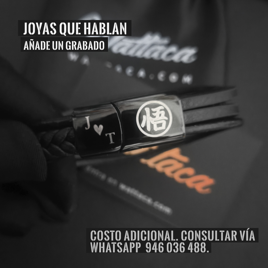 Pulsera personalizada de cuero en Wattaca Lima