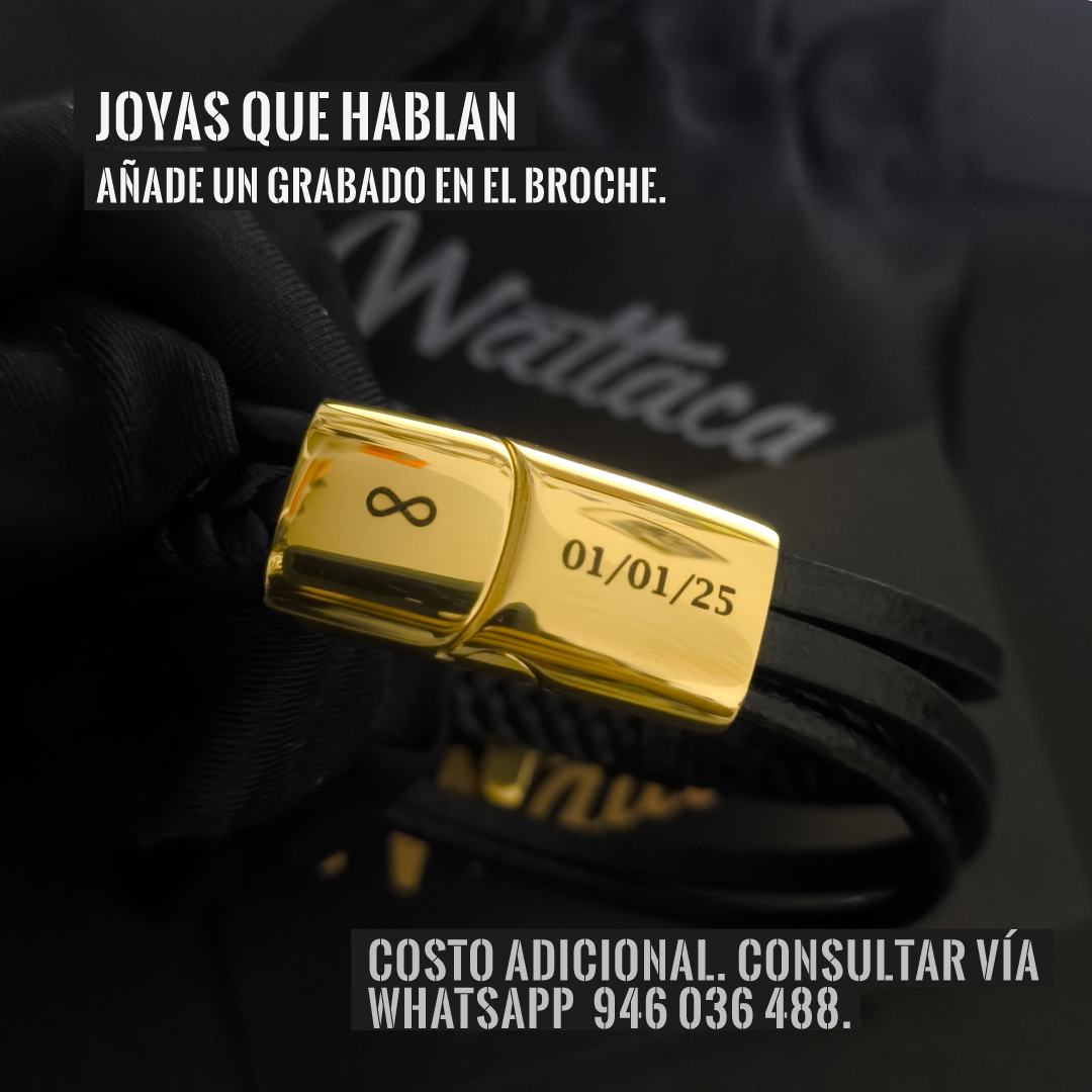 Pulsera personalizada de cuero en Wattaca Lima