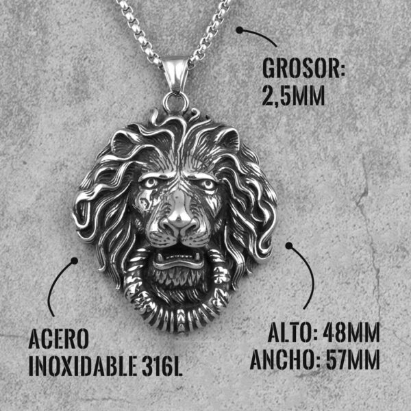 Collar Lion King Acero Inoxidable para hombres en Wattaca Lima Peru