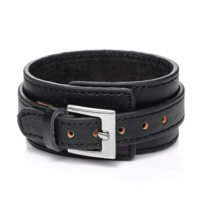 Pulsera Olson Cuero Negro