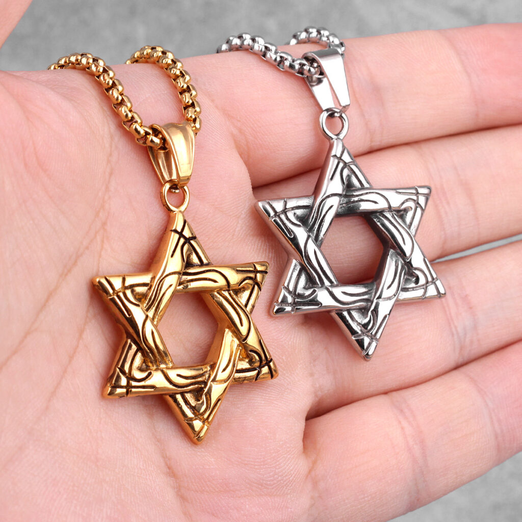 Collar De Estrella Mitad De Zirconias Para Mujer Plata 925 Plateado