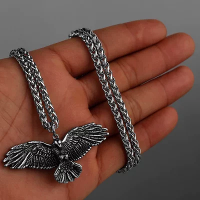 Collar Águila Acero Inoxidable 316L