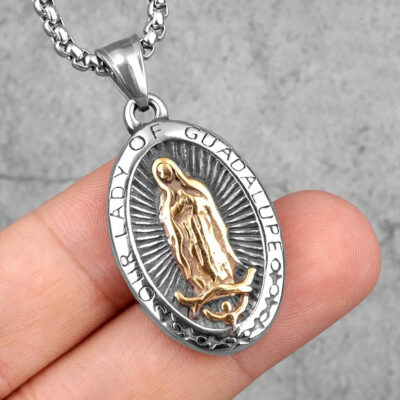 Collar Nuestra Señora de la Guadalupe Acero Premium 316L