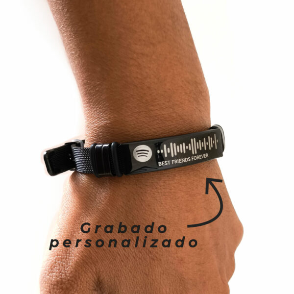 Pulsera de Emergencia, pulsera Spotify personalizada Lima Peru