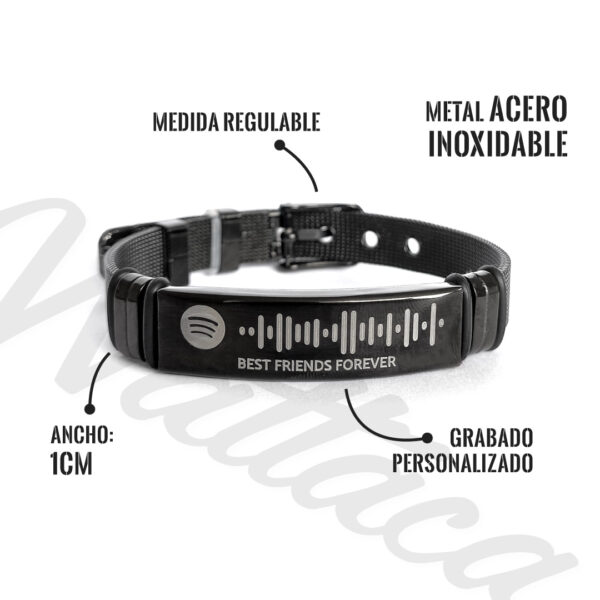 Pulsera de Emergencia, pulsera Spotify personalizada Lima Peru