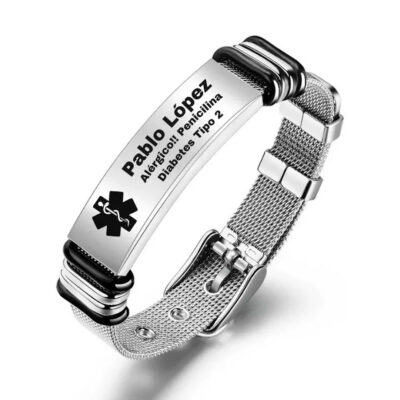 Pulsera de Emergencia Acero Inoxidable – Colección Personalizados