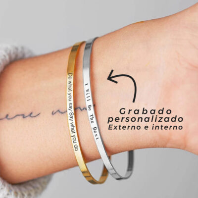 Brazalete Amaya Acero Inoxidable 4mm - Colección Personalizados