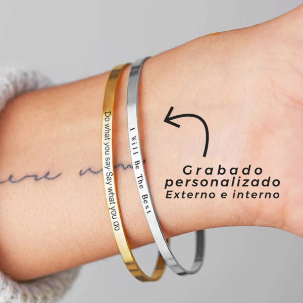 Brazalete personalizado Acero Inoxidable en Wattaca Lima Perú