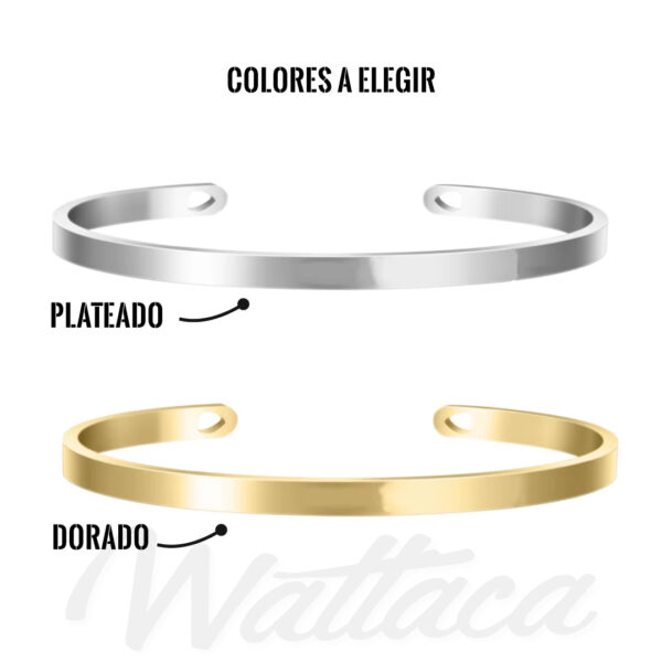 Brazalete personalizado Acero Inoxidable en Wattaca Lima Perú