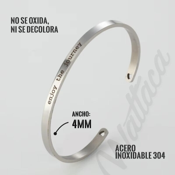 Brazalete personalizado Acero Inoxidable en Wattaca Lima Perú