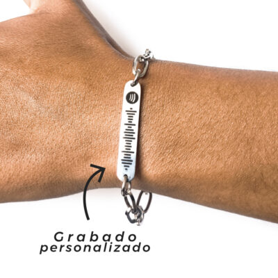 Pulsera Esclava Spotify Acero Inoxidable – Colección Personalizados