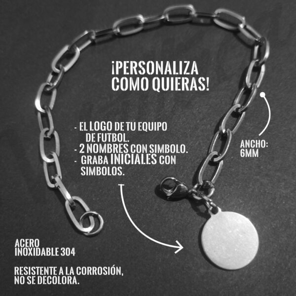 Pulsera grabado personalizado para hombres en Wattaca lima Perú