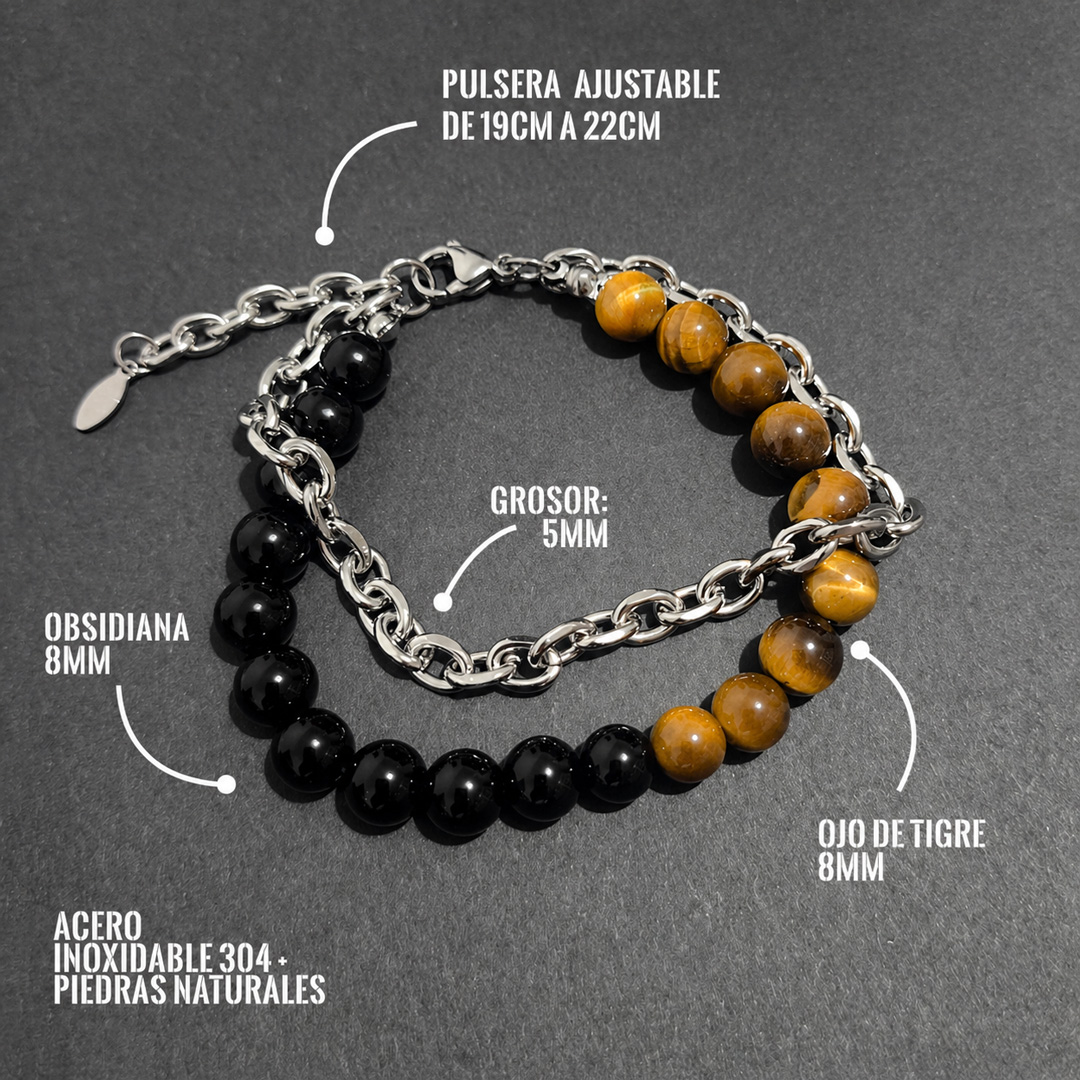 Pulseras de piedras para hombres en Wattaca Lima Perú