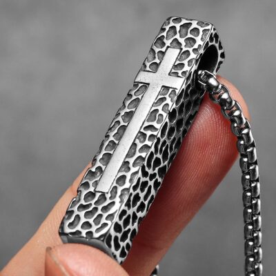 Collar Cross Tower Acero Premium 316L