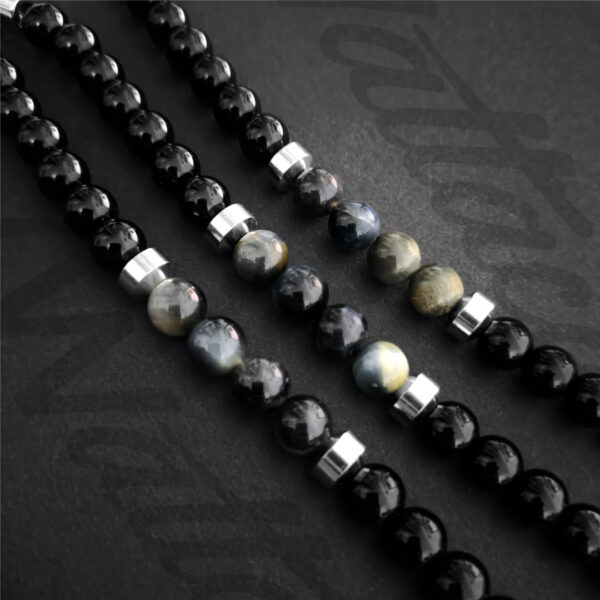Pulsera para hombre piedras naturales Obsidiana Ojo de Halcón en Wattaca Lima Perú