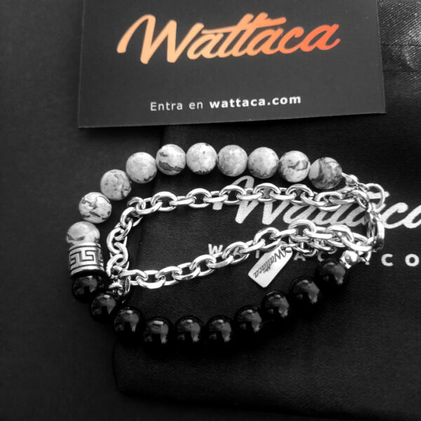Pulsera de piedras naturales para hombre en Wattaca Lima Perú