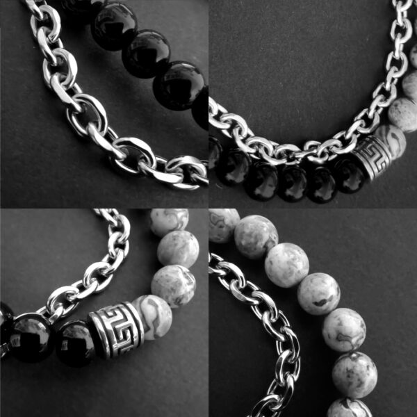 Pulsera de piedras naturales para hombre en Wattaca Lima Perú