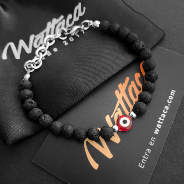 Pulsera Ojo Turco Rojo Volcánica en Wattaca en Lima Perú