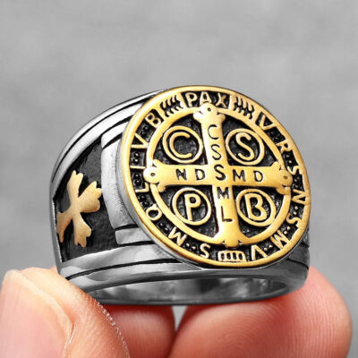 Anillo San Benito Gold/Silver Acero Premium 316L