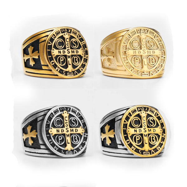 Anillo San Benito Gold/Silver Acero Premium 316L