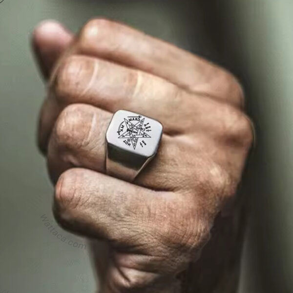 Anillo tetragrámaton Acero Inoxidable 316L en Wattaca Lima Perú