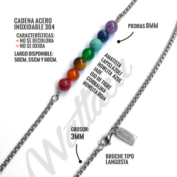 Collar 7 chakras para hombres Wattaca Perú