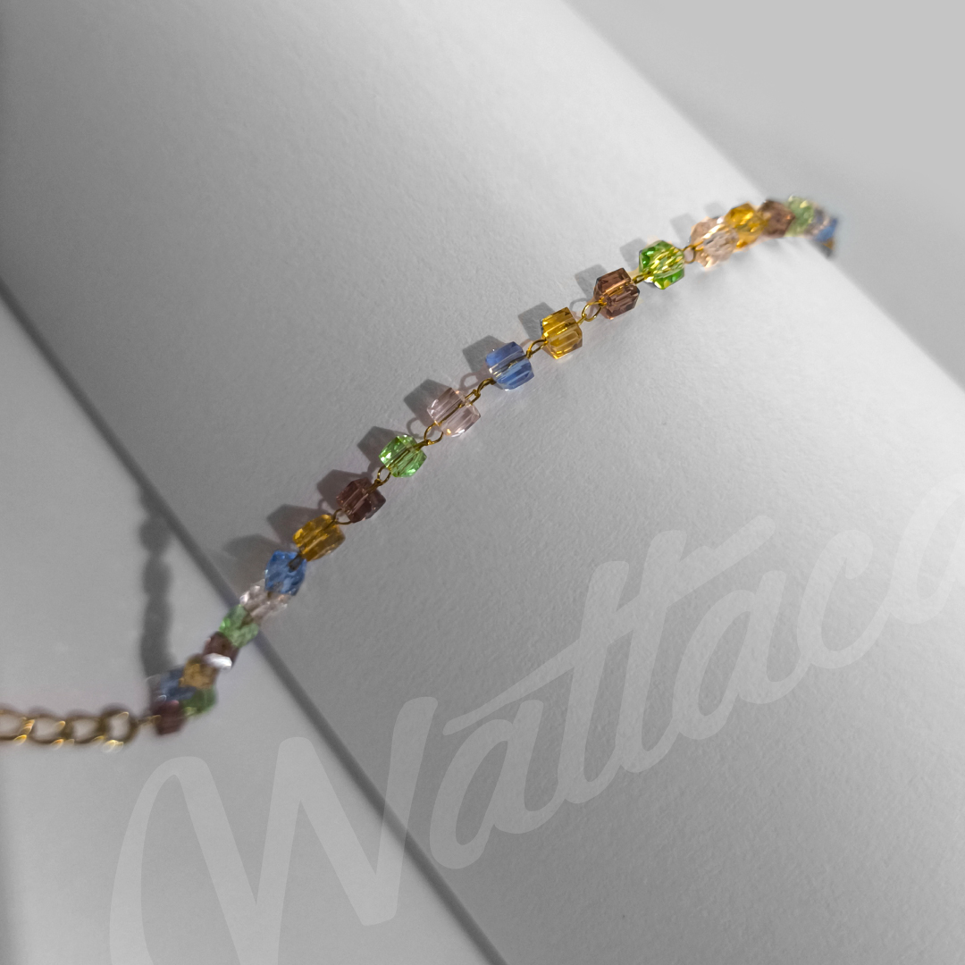 Pulsera de Cristal Acero Inoxidable en Wattaca Lima Perú