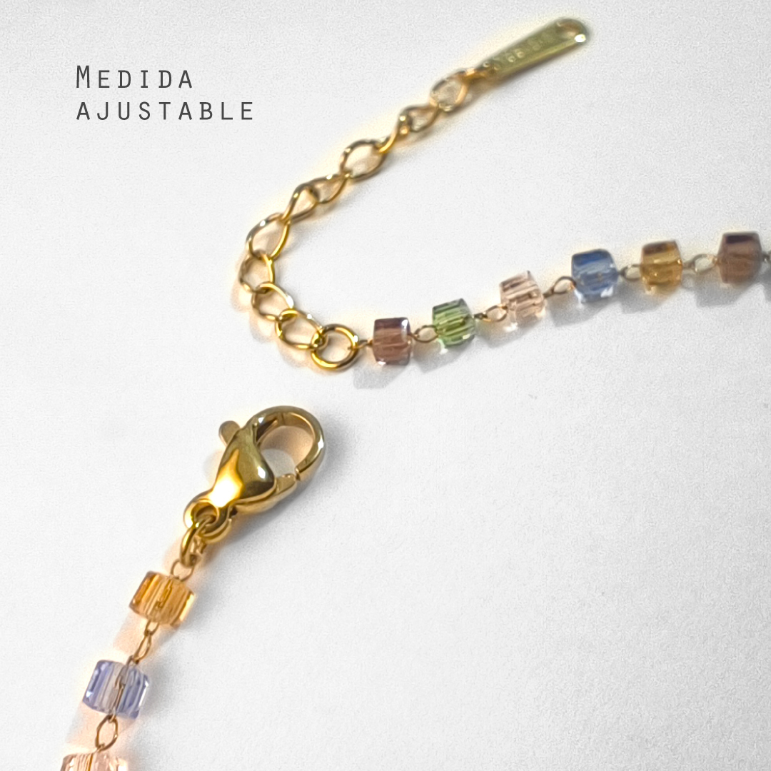 Pulsera de Cristal Acero Inoxidable en Wattaca Lima Perú