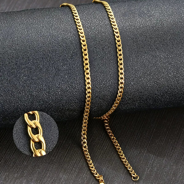 Collar Cubana Acero Inoxidable en Lima Perú