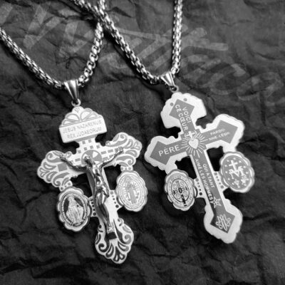 Collar Cruz del Perdón Acero Inoxidable