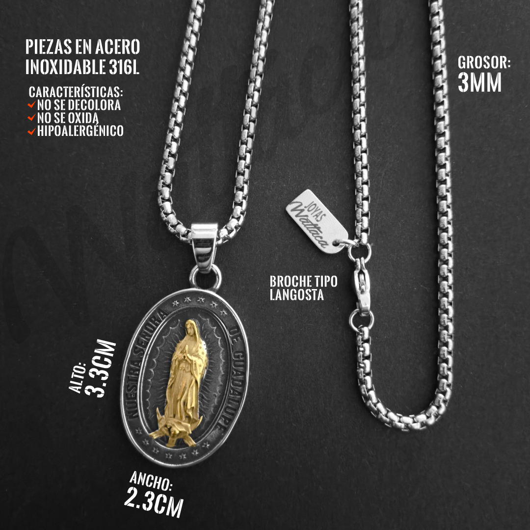 Collar Virgen de la Guadalupe en Wattaca Lima Perú