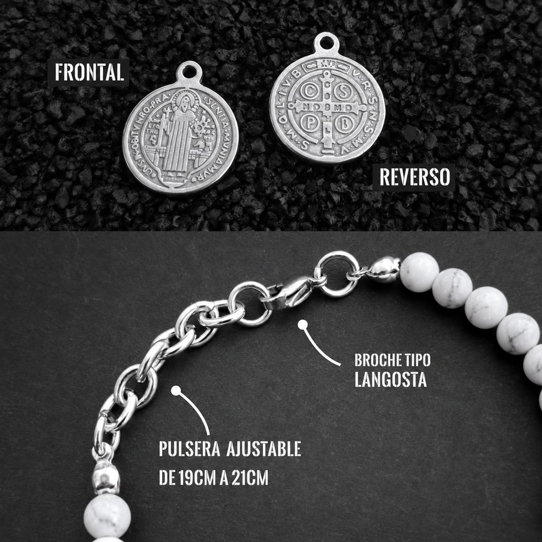 Pulsera San Benito Howlita en Wattaca Lima
