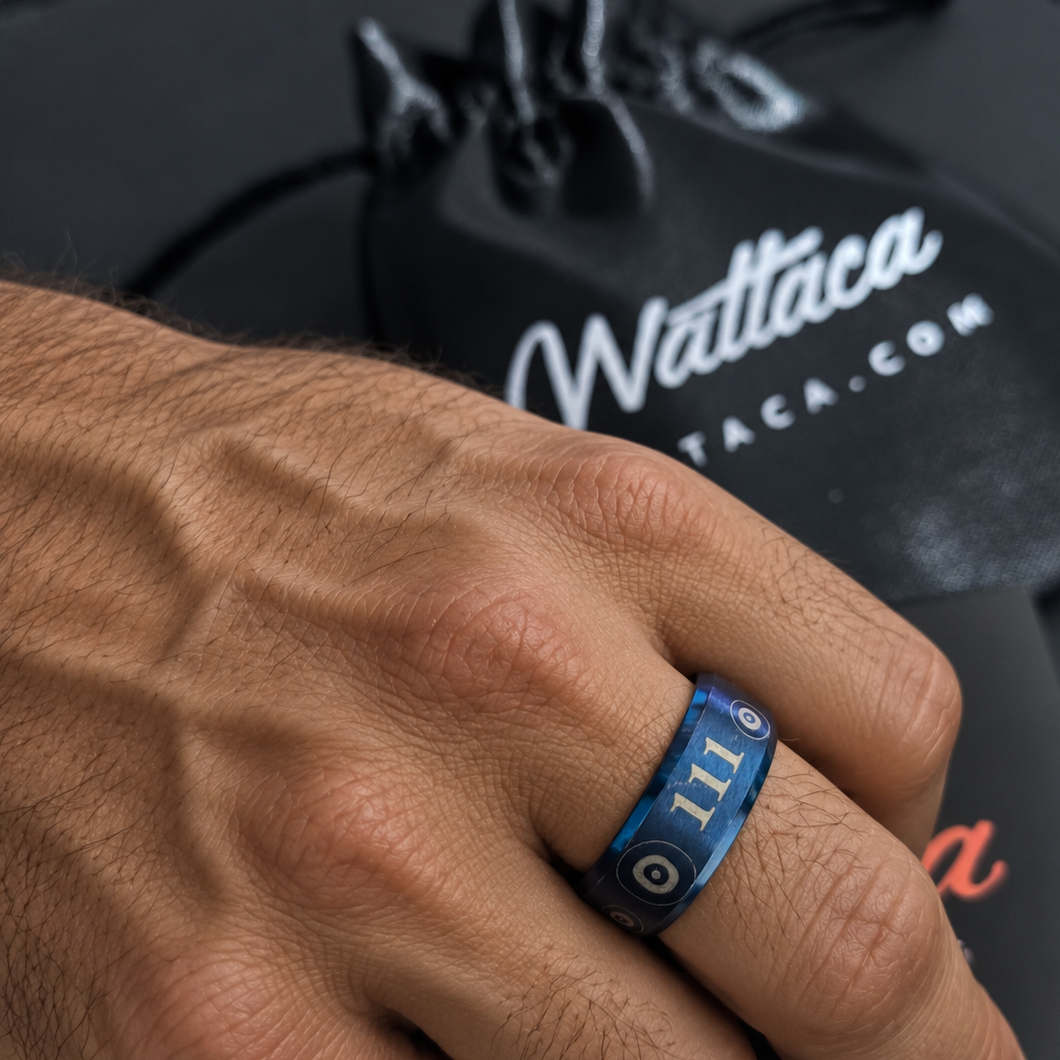 Anillo ojo turco con numerología en Wattaca Lima Perú
